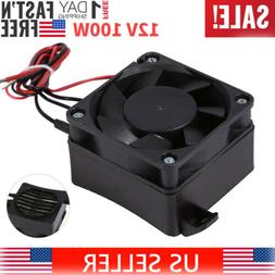 12V 100W Electric Air Heater Thermostat Wire Heating PTC Fan