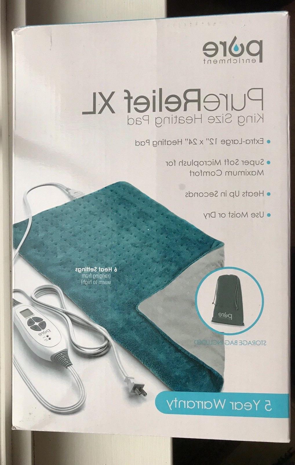 Pure Enrichment PureRelief XL King Size Heating Pad