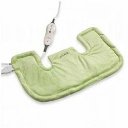Sunbeam Renue Heat Therapy Neck and Shoulder Wrap, Green Hea